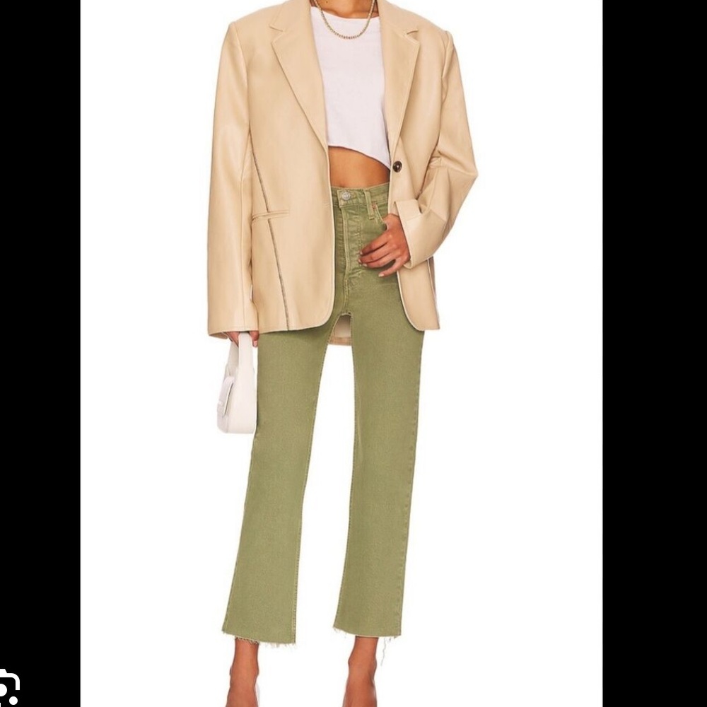 Redone 70s ultra high rise stove pipe jeans